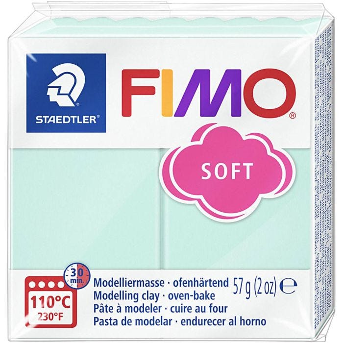 FIMO® Soft- muovailumassa, Mint, 57 g/ 1 pkk