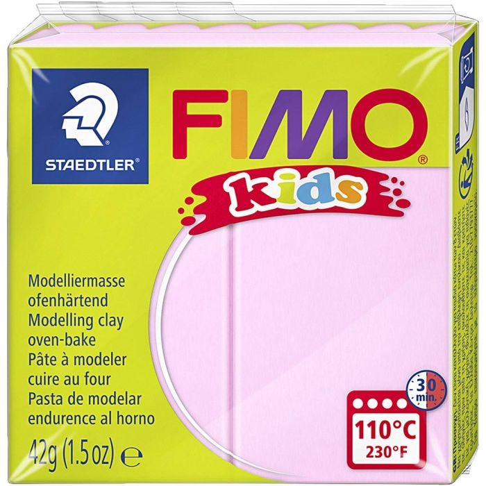 FIMO® Kids Clay , rosa, 42 g/ 1 pkt