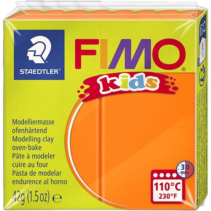 FIMO® Kids Clay , oranssi, 42 g/ 1 pkt