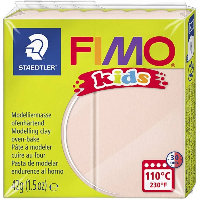 FIMO® Kids Clay , vaalea puuteri, 42 g/ 1 pkt