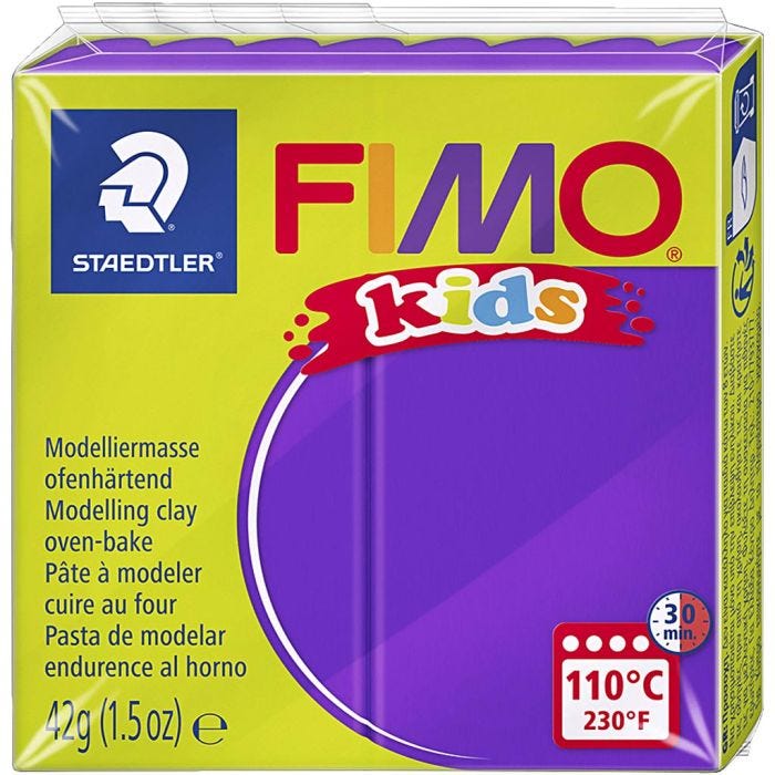 FIMO® Kids Clay , violetti, 42 g/ 1 pkt