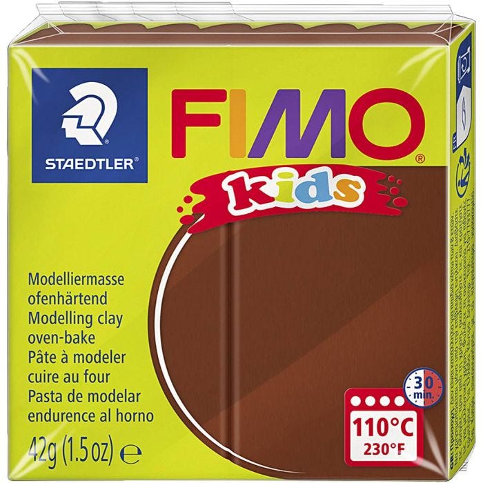 FIMO® Kids Clay , ruskea, 42 g/ 1 pkt