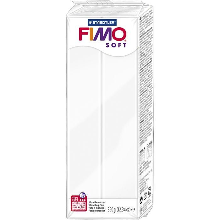 FIMO® Soft- muovailumassa, valkoinen, 454 g/ 1 pkt