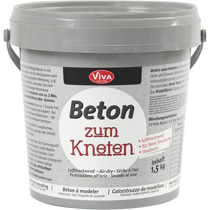 Askartelubetonijauhe, harmaa, 1500 g/ 1 pkk