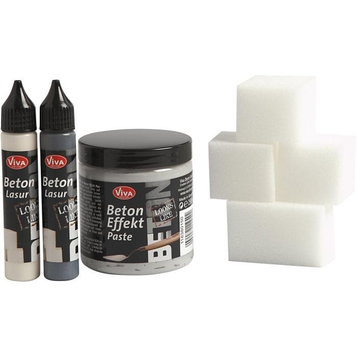 Betonipasta, harmaa, 1 set