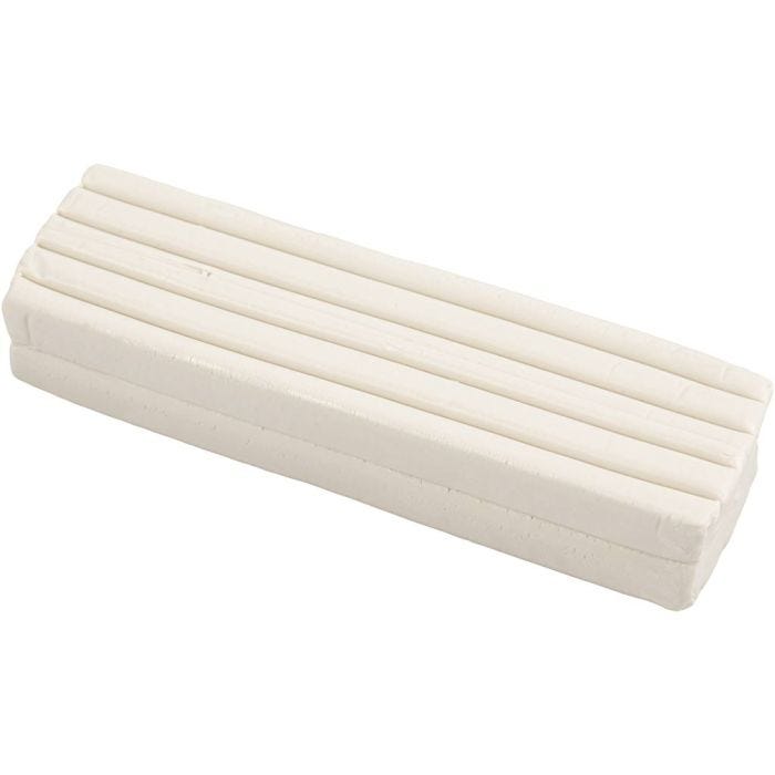 Muovailuvaha, koko 13x6x4 cm, valkoinen, 500 g/ 1 pkt