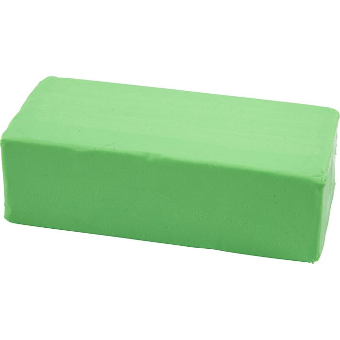 Muovailuvaha, koko 13x6x4 cm, neonvihreä, 500 g/ 1 pkt