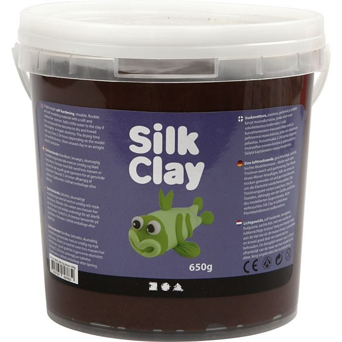 Silk Clay®, ruskea, 650 g/ 1 prk