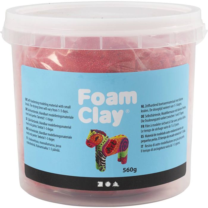 Foam Clay® Helmimassa, punainen, 560 g/ 1 prk