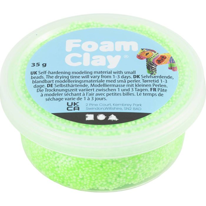 Foam Clay® Helmimassa, vaaleanvihreä, 35 g/ 1 tb