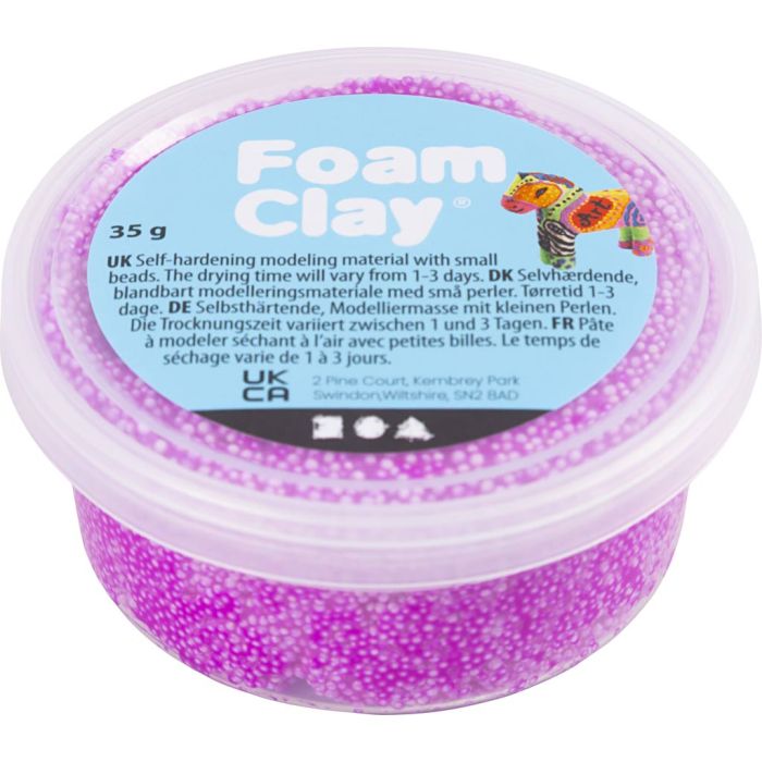 Foam Clay® Helmimassa, vaaleanvioletti, 35 g/ 1 tb