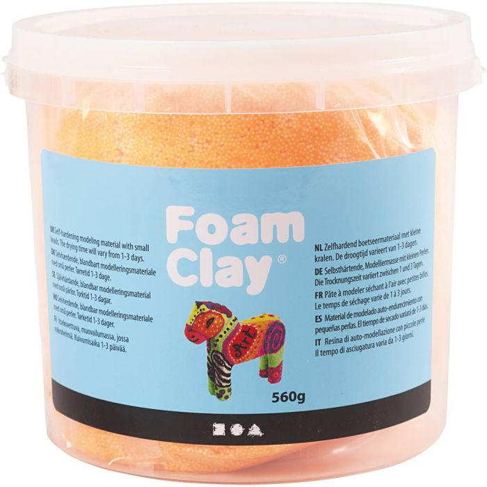 Foam Clay® Helmimassa, oranssi, 560 g/ 1 prk