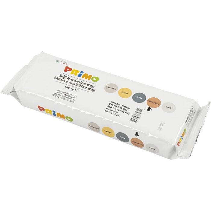 Itsekovettuva Savi, terrakotta, 1000g/ 1 pkt