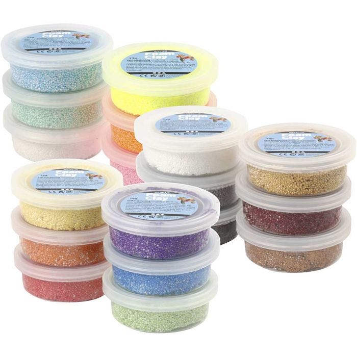 Foam Clay® Helmimassa, värilajitelma, 3x30 pkk/ 1 pkt
