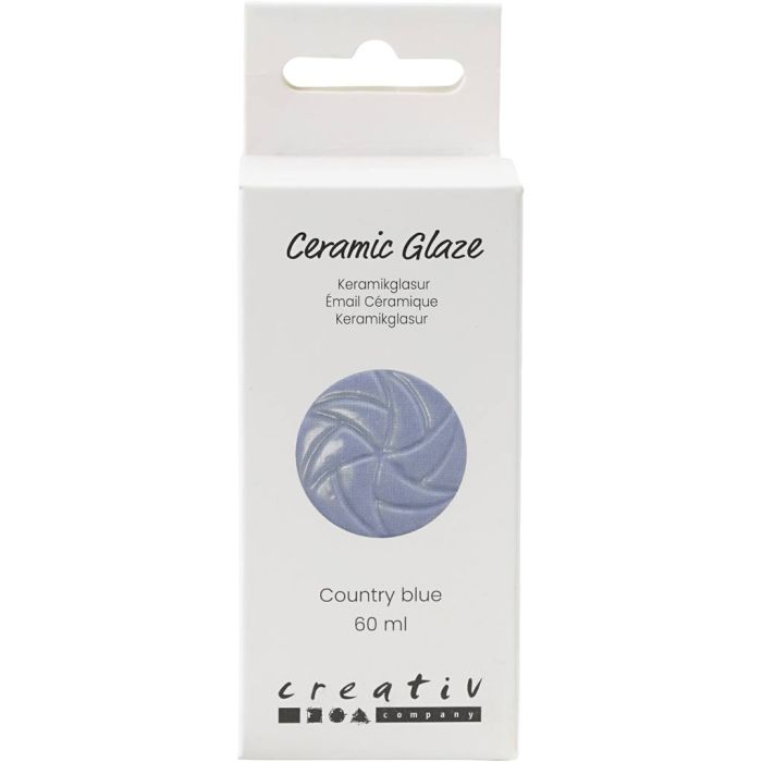 Keraaminen Lasite, 984-1101 °C, peittävä, Country Blue, 60 ml/ 1 tb