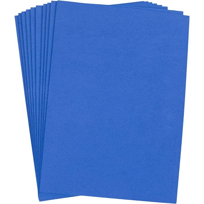 Softis, A4, arkki 210x297 mm, paksuus 2 mm, tummansininen, 10 ark/ 1 pkt