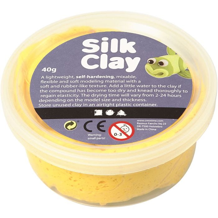 Silk Clay®, keltainen, 40 g/ 1 tb