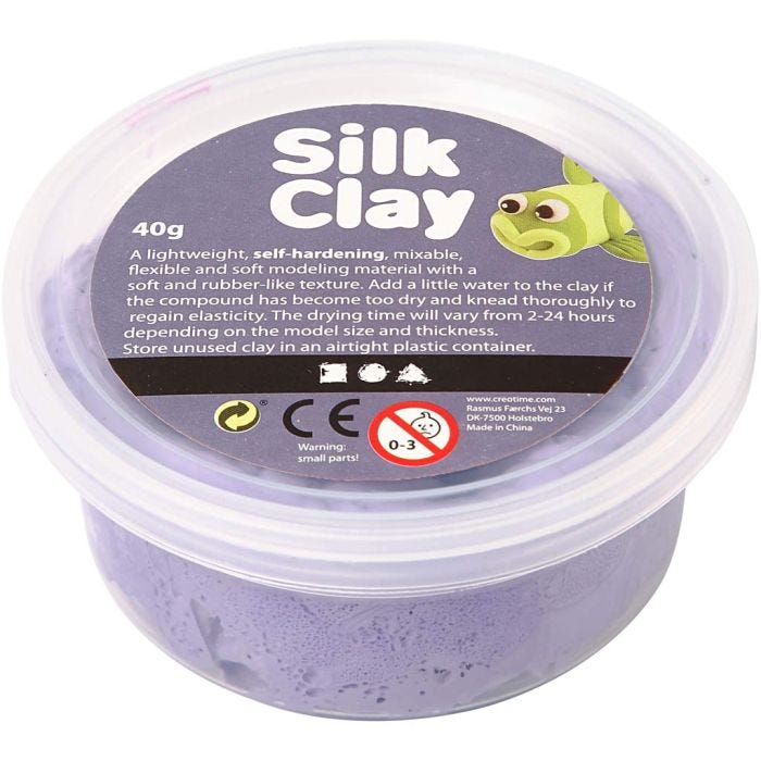 Silk Clay®, violetti, 40 g/ 1 tb