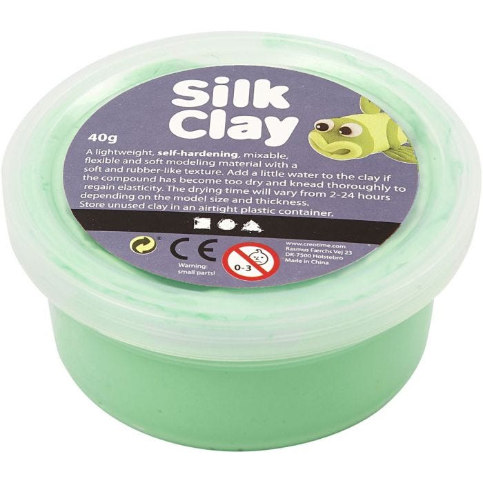 Silk Clay®, vaaleanvihreä, 40 g/ 1 tb