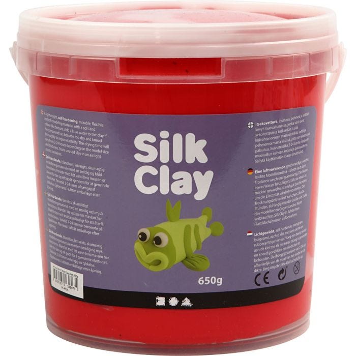 Silk Clay®, punainen, 650 g/ 1 prk