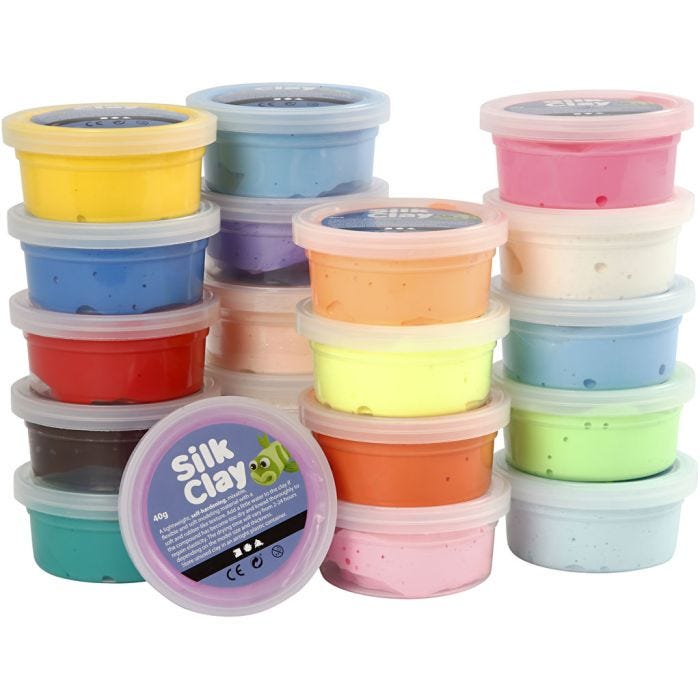 Silk Clay®, värilajitelma, 20x40 g/ 1 pkt