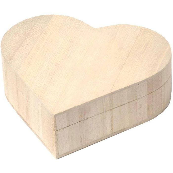 Puinen korulipas sydän, koko 17 cm, 1 kpl