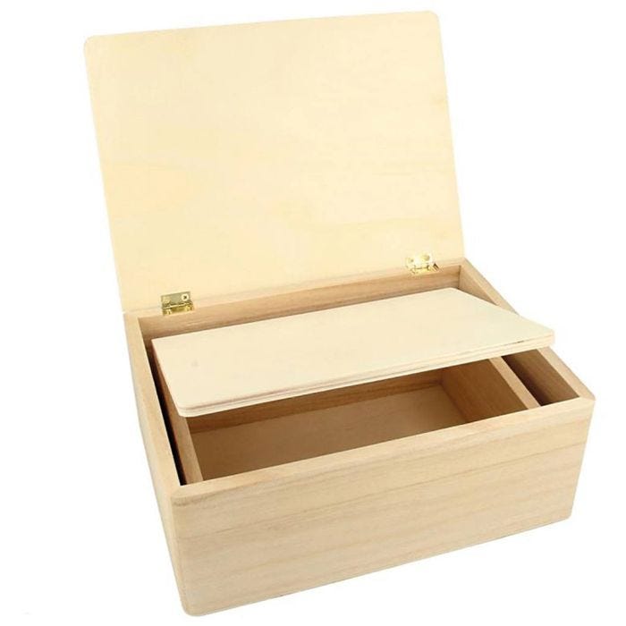 Puiset laatikot, koko 22x16x9 cm, 2 kpl/ 1 pkt