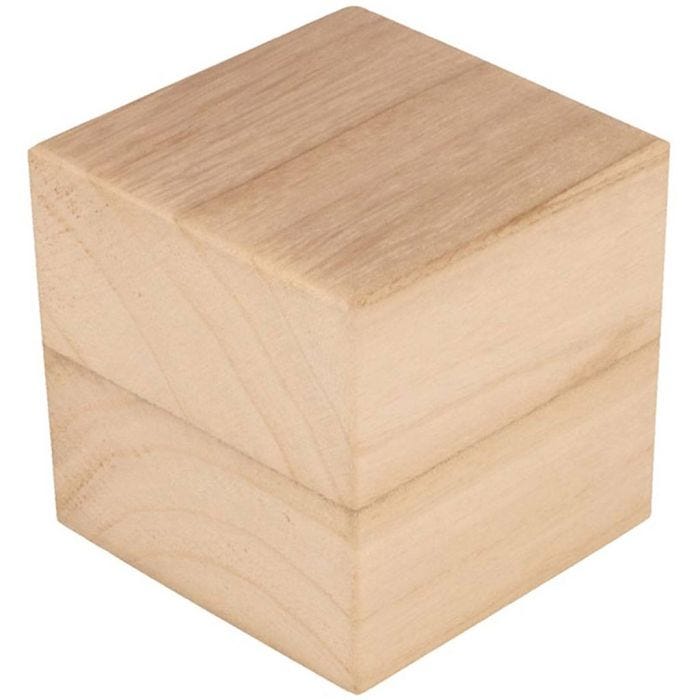 Puupalikat, koko 8 cm, 3 kpl/ 1 pkt