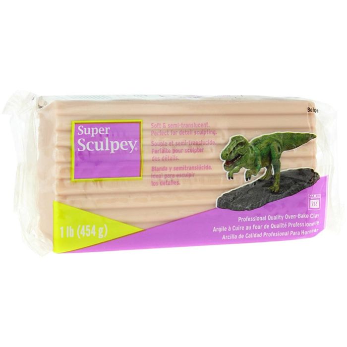 Super Sculpey – Keramiikka ja veisto, beige, 454 g/ 1 pkt