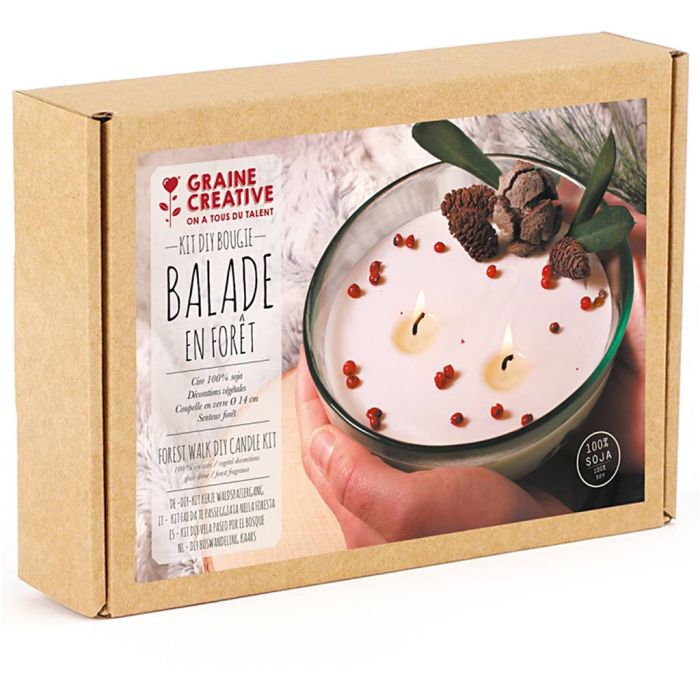 Kynttilän askartelusetti, Walk in the forest, 1 pkk/ 1 pkt