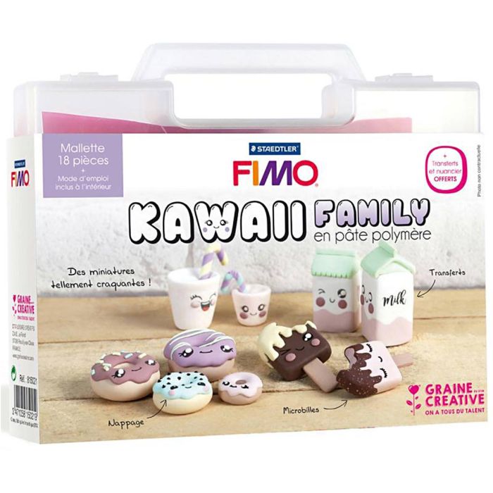 Fimo-muovailusetti, Kawaii, 18 kpl/ 1 pkt