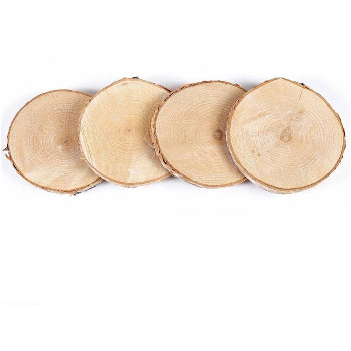 Puukiekot, koko 7+10 cm, 4 kpl/ 1 pkt