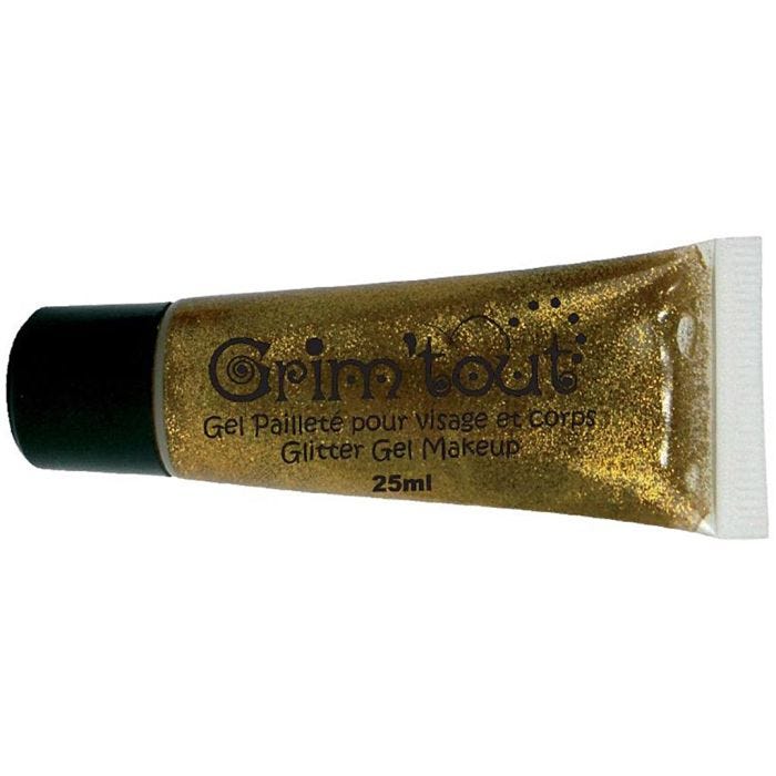 Glitter-geelikasvomaali, kulta, 25 ml/ 1 tb