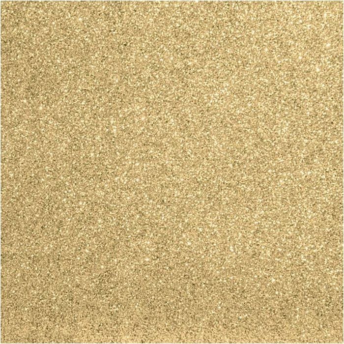 Kullankeltainen paljettikangas, koko 66x45 cm, keltainen, 1 pkk/ 1 pkt