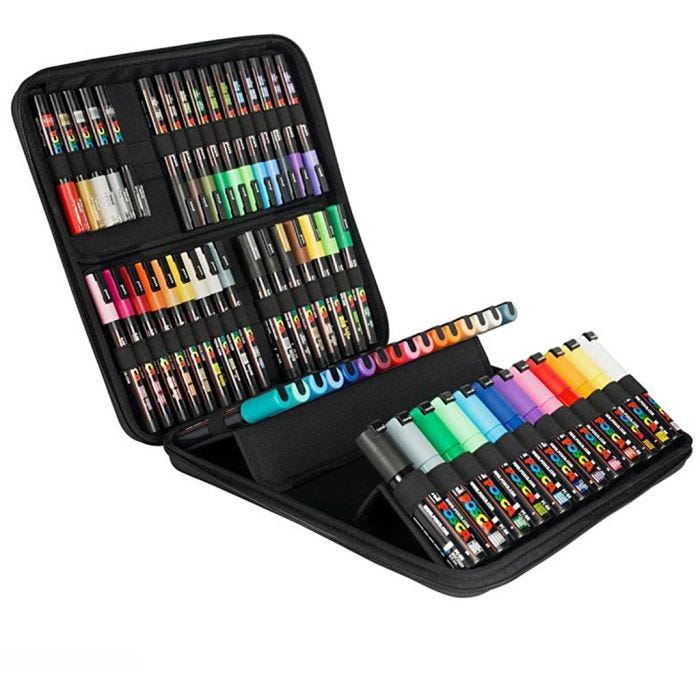 Posca-setti, värilajitelma, 60 kpl/ 1 pkt