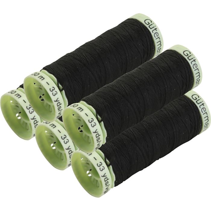 Nappilanka, musta, 5x30 m/ 1 pkt