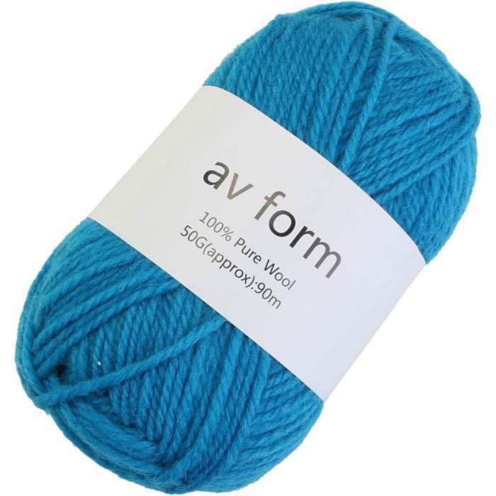 Villalanka, sininen, 50 g/ 1 kpl