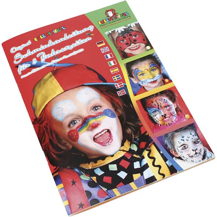 Eulenspiegel Kasvomaalaus -vihko, 19 kasvovärimallia, 1 kpl