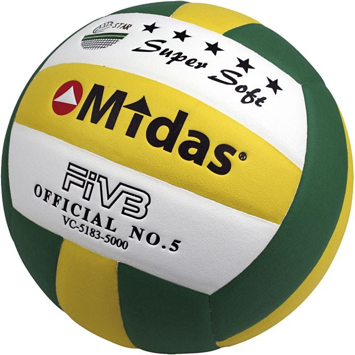 Midas Super Soft lentopallo, nro 5, halk. 21 cm, 1 kpl