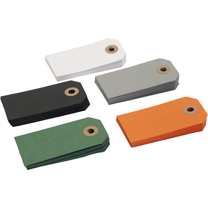 Manillaetiketit, koko 4x8 cm, 100 kpl/ 1 pkt