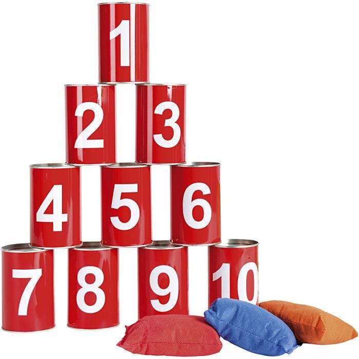 Tivolipurkit, 1 set