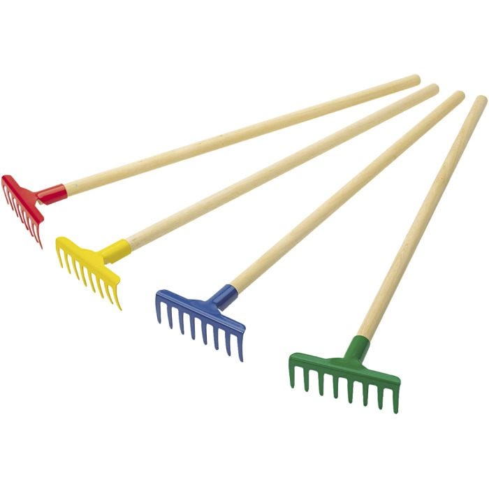 Lasten harava, Pit. 82 cm, 4 kpl/ 1 pkt