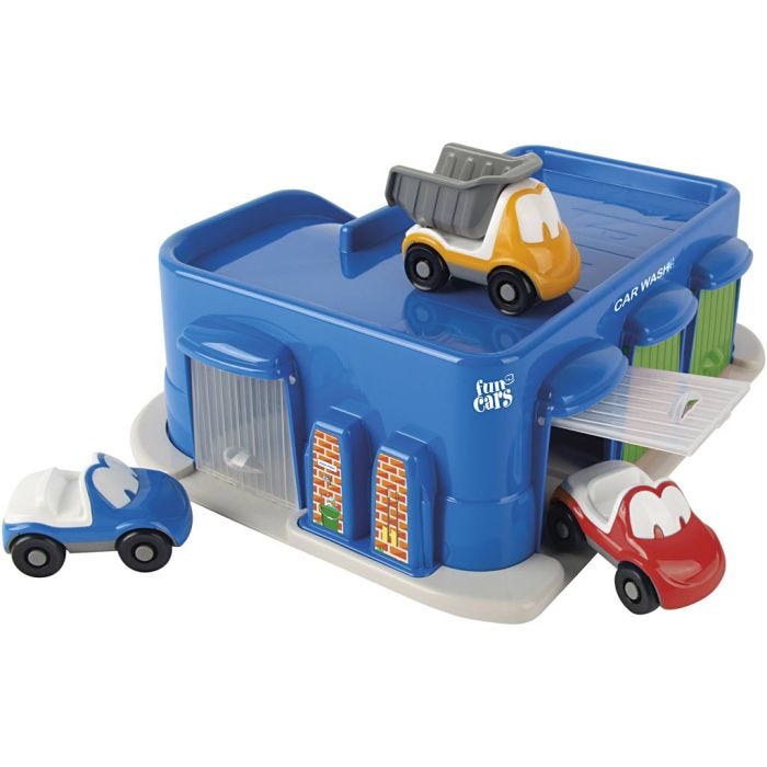 dantoy Fun Autokorjaamo, koko 36,5 cm, 4 osaa/ 1 pkt
