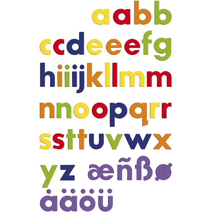 Magneettikirjaimet, 36 kpl/ 1 pkt
