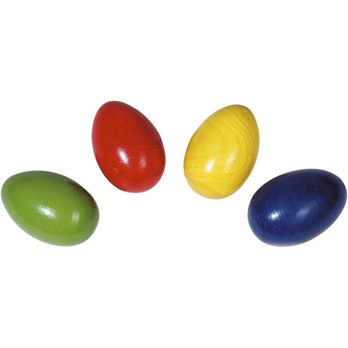 Rytmimuna, koko 6,3 cm, värilajitelma, 6 kpl/ 1 pkt