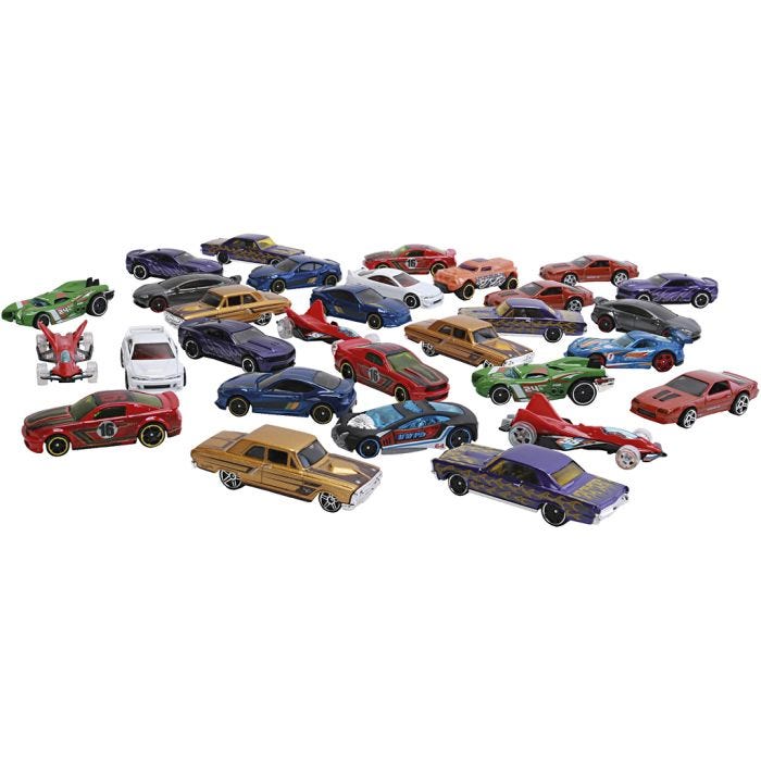 Hot Wheels Autot, Pit. 7 cm, 30 kpl/ 1 pkt
