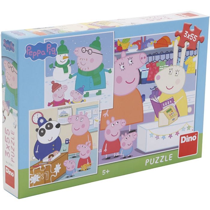 Pipsa Possu palapeli, 3x55 kappaletta, 1 kpl