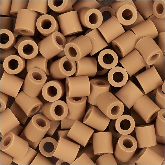 NABBI BIO-helmet, koko 5x5 mm, aukon koko 2,5 mm, medium, caramel, 1000 kpl/ 1 pkt