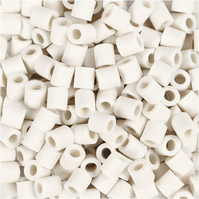 NABBI BIO-helmet, koko 5x5 mm, aukon koko 2.5 mm, medium, valkoinen, 1000 kpl/ 1 pkt