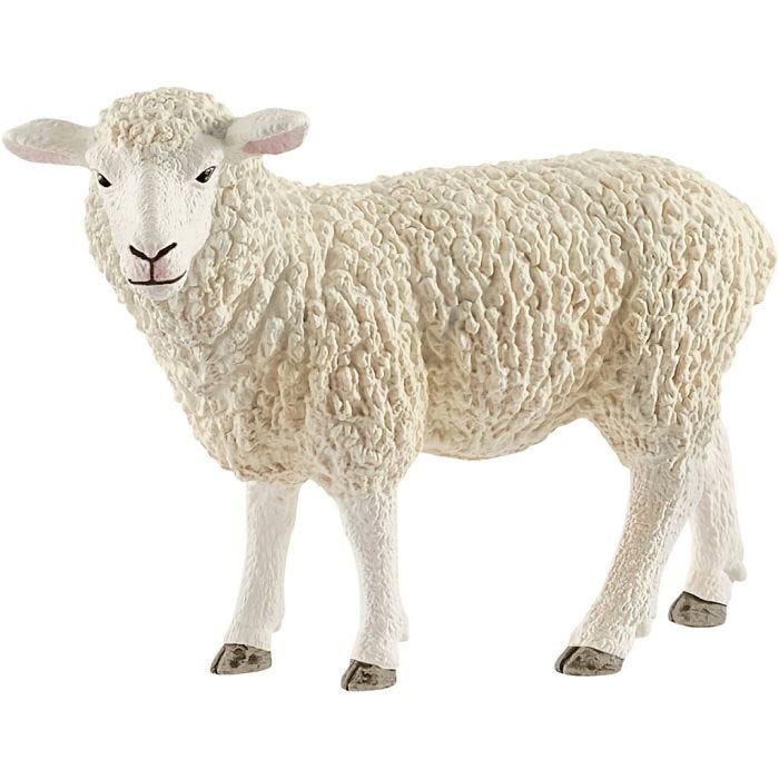 Schleich Maatilan eläimet, Lammas, 6,1x9x3,7 cm, 1 kpl